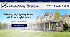 Desktop Screenshot of andersonsroofing.net